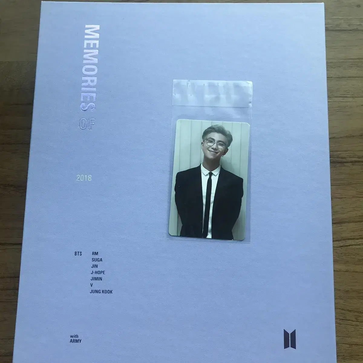 방탄 2018 메모리즈 dvd 풀박 알엠 포카 full set